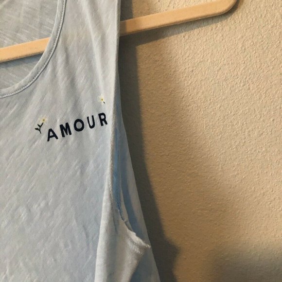 Sundry Baby Blue Amour Peplum Tank Top - Picture 8 of 8